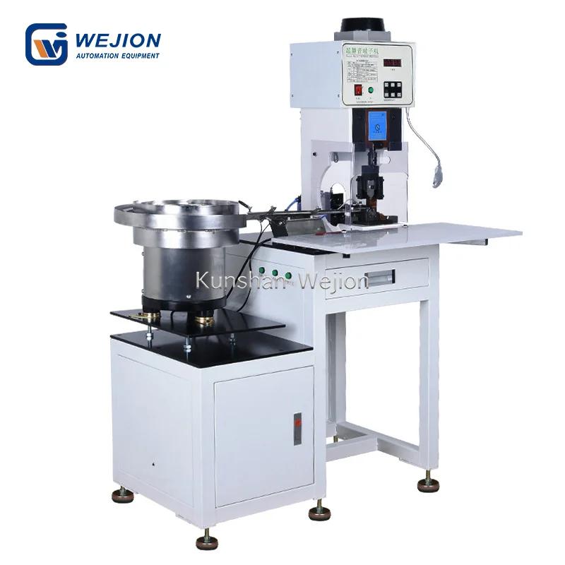 TZ-2T vibrate plate feeding terminal crimping machine for loose bulk terminal assembly