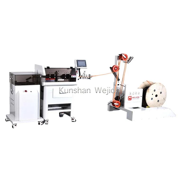CS-8030C Full Automatic 30 mm2 multi core cable cutting & stripping machine with wire coiling