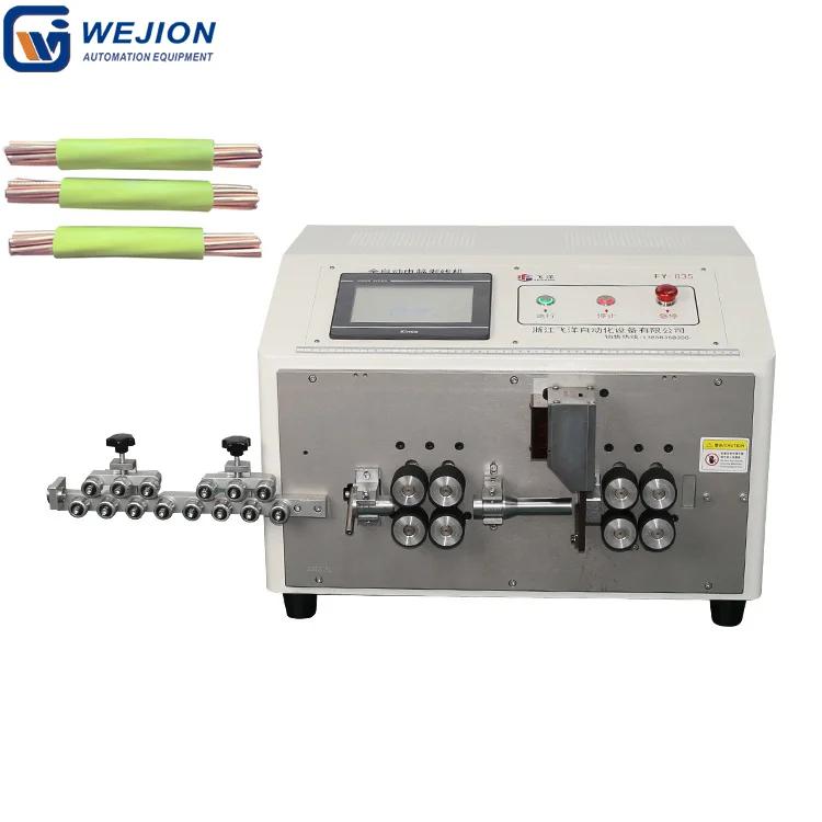 WJ-825 automatic copper wire strip and cut machine for 25mm2