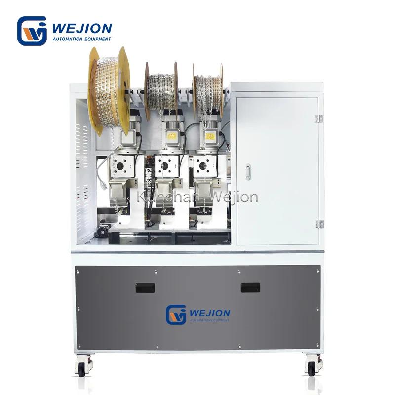 TM-HTB02 Fully automatic 4 cores power cable multi-pin stripping and terminal crimping machine