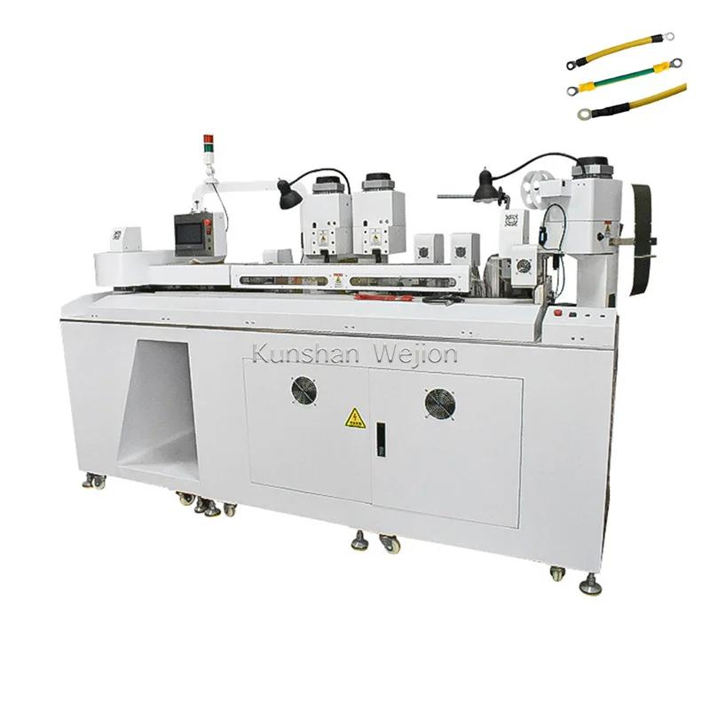 TA-DHI01 Full-automatic terminal crimping double-head heat shrink tubing machine