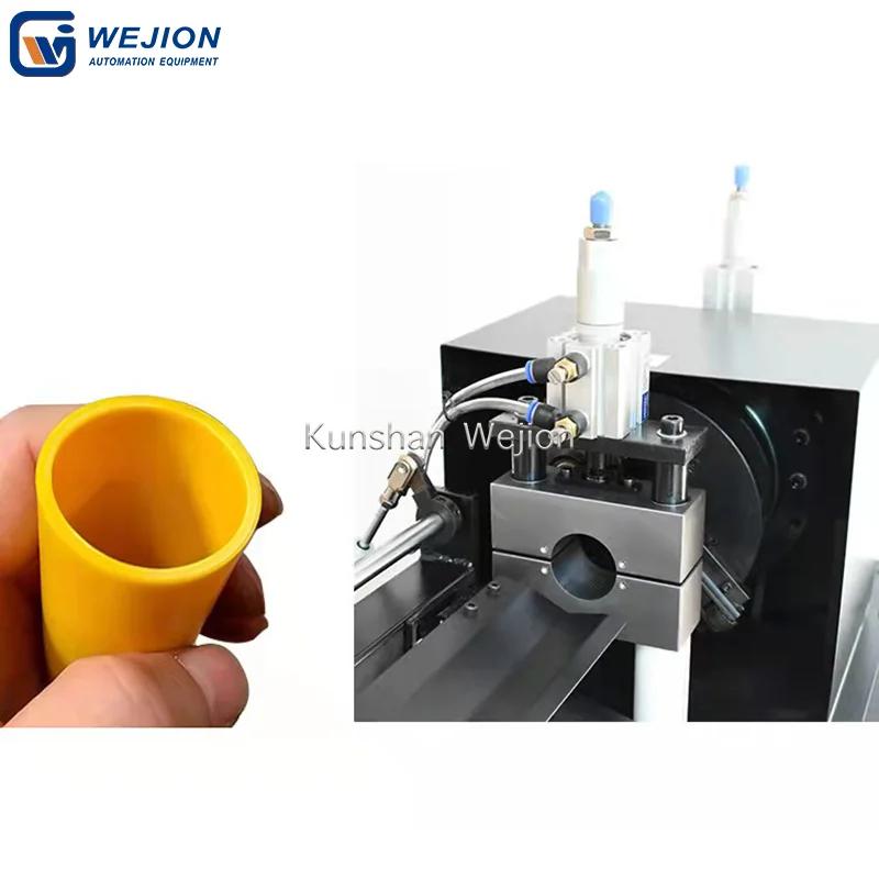 PC-RB50 No-frills automatic big diameter plastic pipe tube cutting machine
