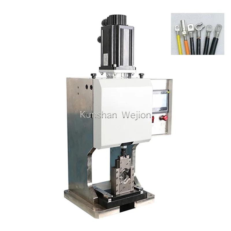 TS-8.0T large size cable terminal lugs crimping machine with servo motor