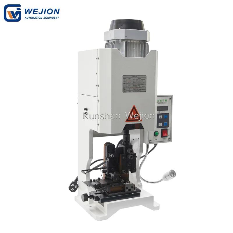 TSC-1800SS Horizontal pneumatic terminal strip crimp machine for DC AC terminals